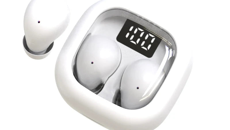 SK Small Earbuds Wireless Bluetooth Headset,Headphones Sport,Sleep,Work,In Class Invisible Wear,Bass Sound Quality Earphone 2024